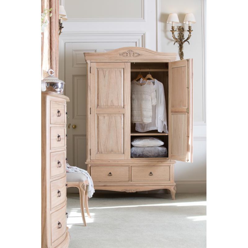 Cannes Double Wardrobe With Drawer